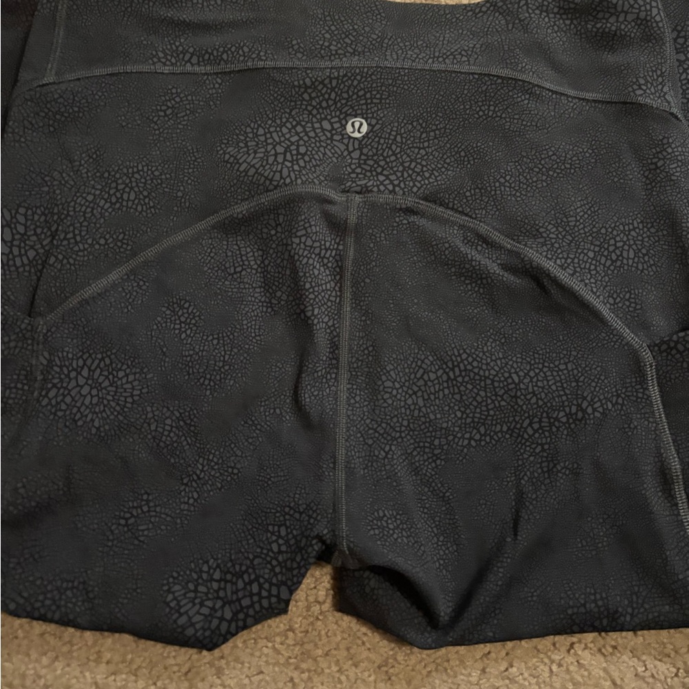lululemon athletica Black Patterned Leggings